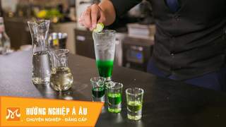 Hướng Nghiệp Á Âu - Học Pha Chế: Cách pha chế soda apple baby hấp dẫn 
