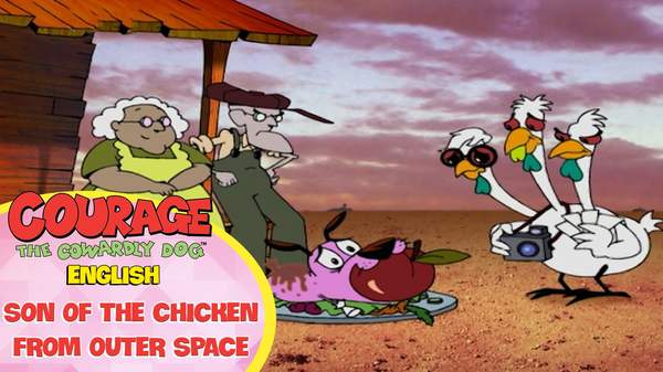 Courage Dog English Ep 95 Son Of The Chicken From Outer Space Pops