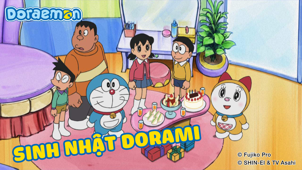 Bánh sinh nhật vẽ hình Doremon và Doremi đáng yêu tặng 2 chị em  Bánh Kem  Ngộ Nghĩnh