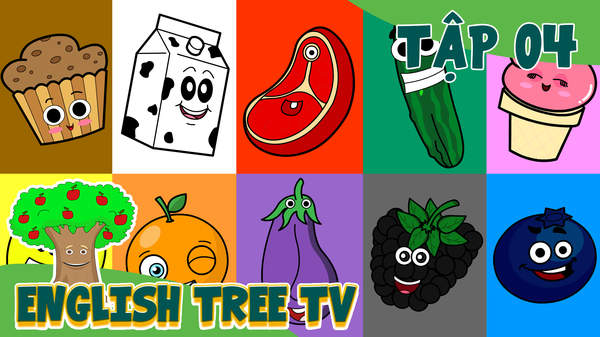 English Tree TV - Tập 4: Funny Food Colors Song | POPS Kids