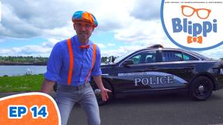 Blippi (English) - Ep 14: Blippi explores a police car