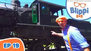 Blippi (English) - Ep 19: Blippi explores a steam train