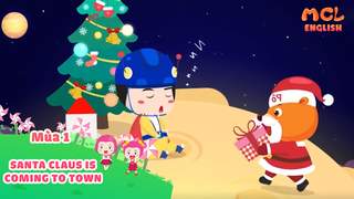 Mầm chồi lá tiếng Anh - Santa Claus is coming to town