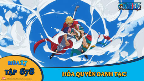 One Piece S17 Tập 667 Fujitora đối đầu Doflamingo Pops
