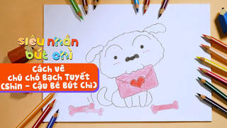 Siêu Nhân Bút Chì - Cách vẽ chú chó Bạch Tuyết (Shin - Cậu Bé Bút Chì)