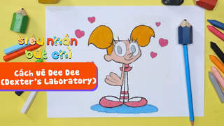 Siêu Nhân Bút Chì - Cách vẽ Dee Dee (Dexter's Laboratory)