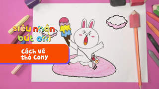 Siêu Nhân Bút Chì - Cách vẽ thỏ Cony