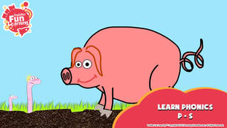 Toddler Fun Learning (English) - Word Worm - Ep 5: Learn phonics P - S