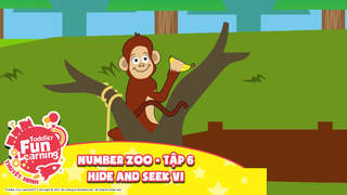 Toddler Fun Learning (Thuyết minh) - Number Zoo - Tập 6: Hide and seek V1