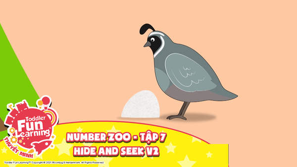 Toddler Fun Learning (Thuyết minh) - Number Zoo - Tập 7: Hide and seek V2 |  POPS Kids